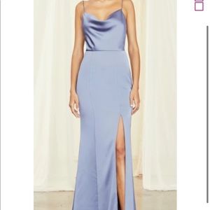 Amsale chloe dress slate